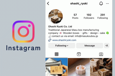 大橋量器運用のSNS紹介。英語版のInstagram